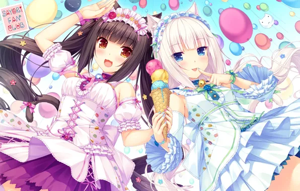 Nekopara Chocola Vector Art Wallpaper 