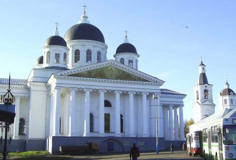 Арзамас,торговые ряды в историческом центр города 