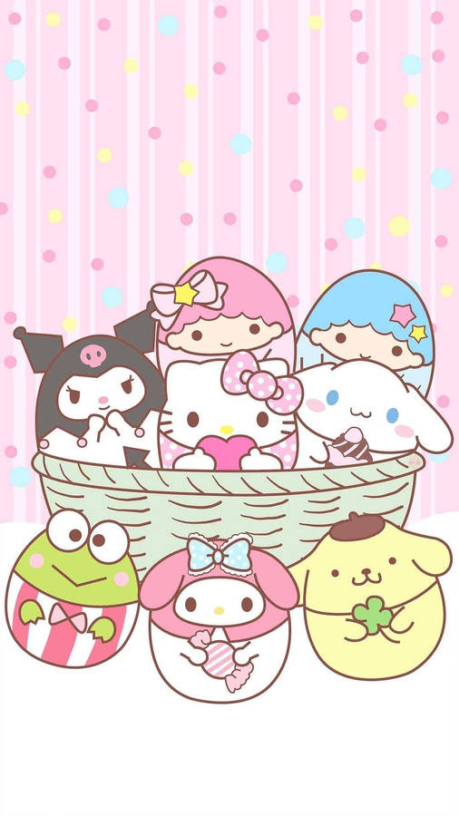 My Melody And Saniro Characters Wallpaper 