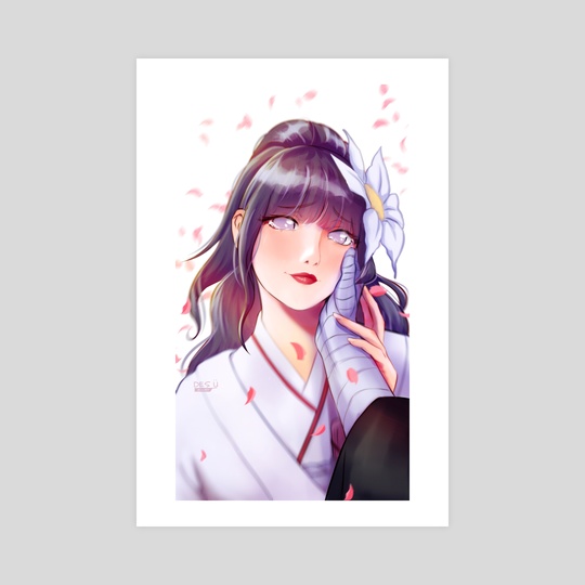 Hinata Hyuga Art Board Prints for Sale 