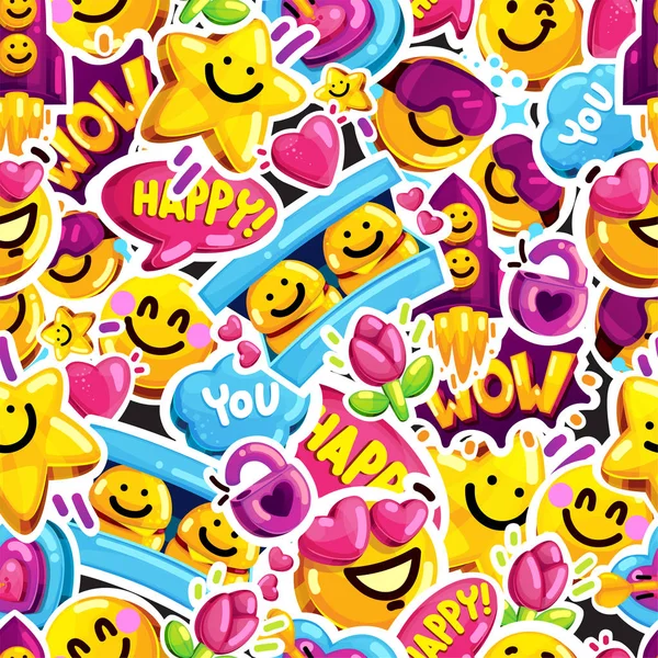 Art illustration of happy emoji wallpaper 