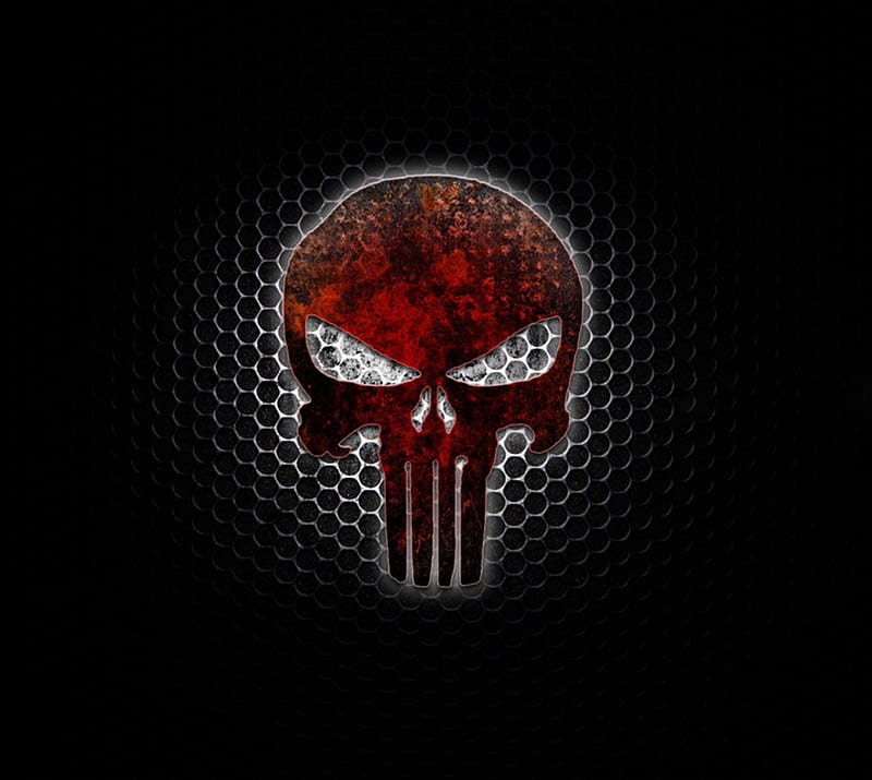 the punisher logo skull black 