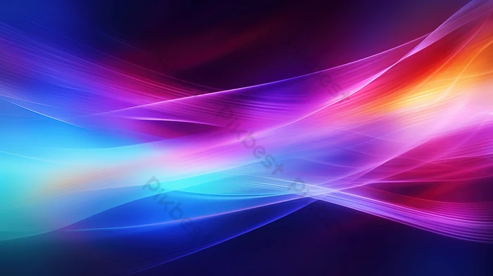 Chromatic waves in neon colours