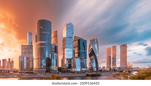 Moskva-city district in Moscow