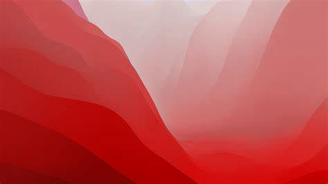 MONTEREY MAC OS WALLPAPER RED DAY by 