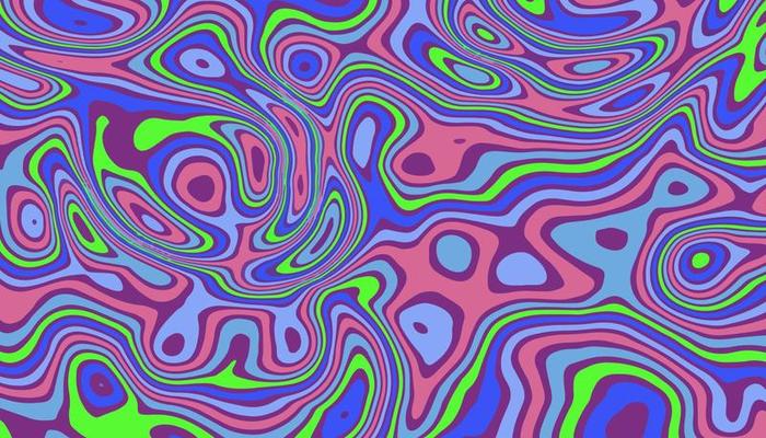 Trippy Psychedelic Rainbow Background 