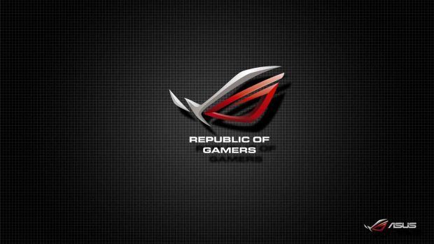 Hexagonal Red And Blue Asus Rog Logo 