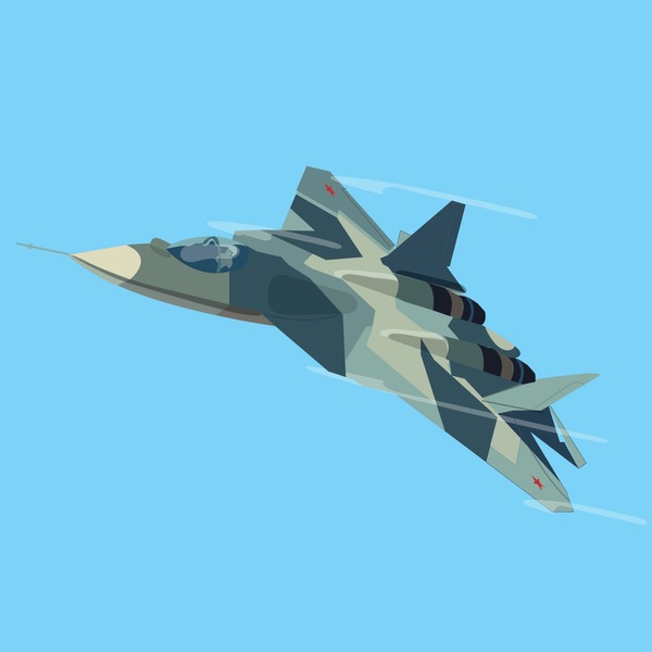 Su-57 Рисованные 640x960