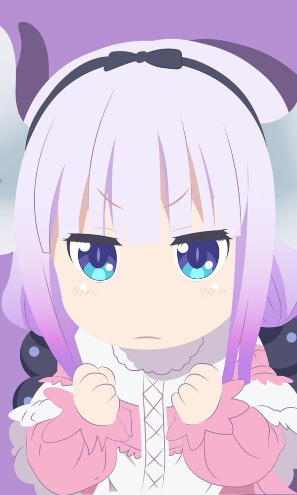 Обои девушка, лучи, улыбка, Kobayashi San Chi no Maid Dragon 