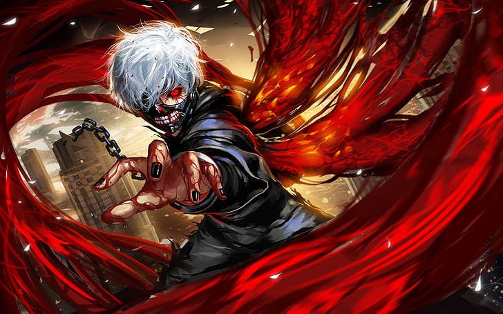 Download free 4k Anime Tokyo Ghoul Mask Wallpaper 