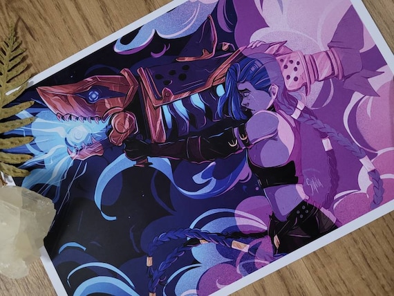 Jinx and Silco wallpaper by NicoEne