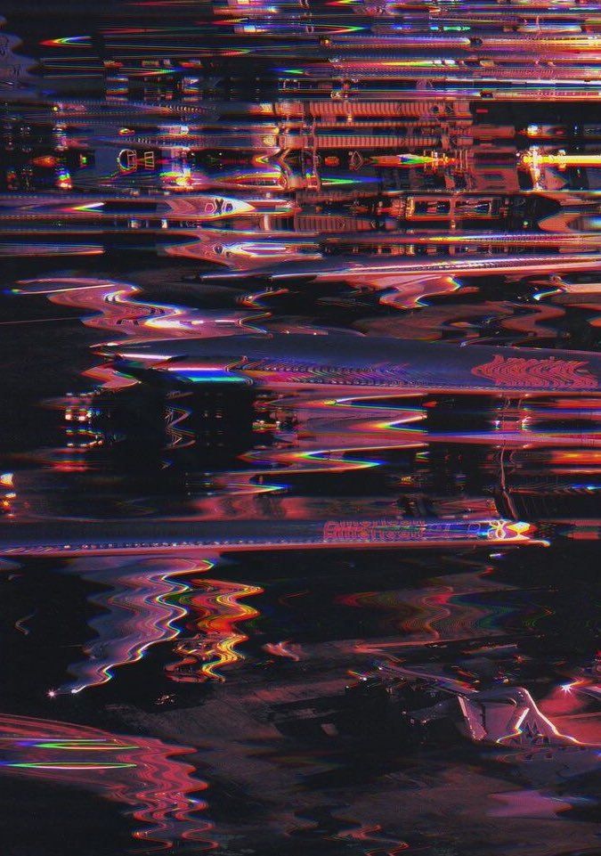 Glitch Moon iPhone Wallpaper