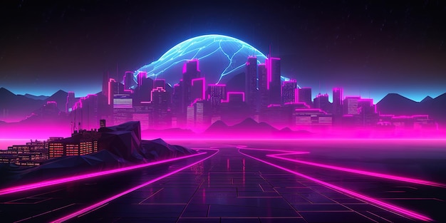 free retro synthwave live wallpaper 