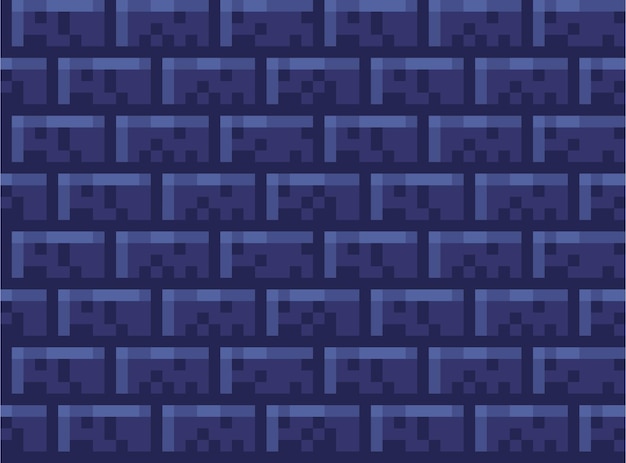 Square tile pixel art set