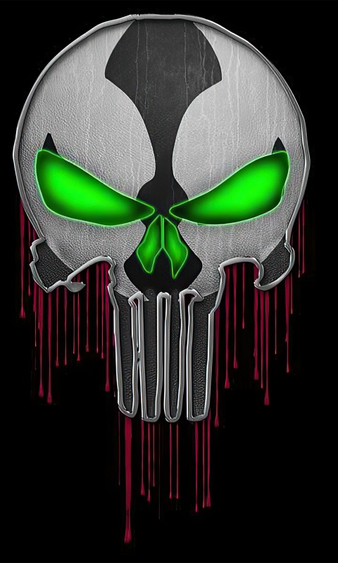 Download wallpaper 480x800 dark, skull 