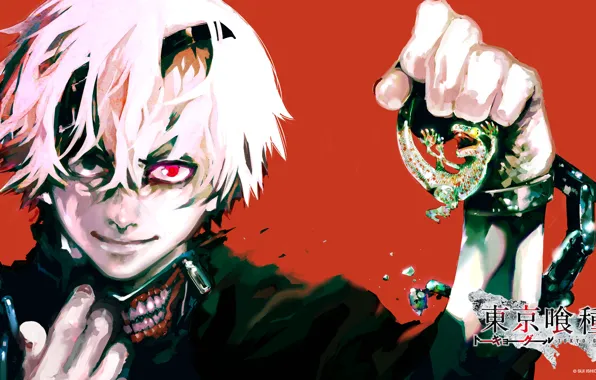 Обои Tokyo Ghoul, Токийский Гуль, Kaneki Ken, art, арт 