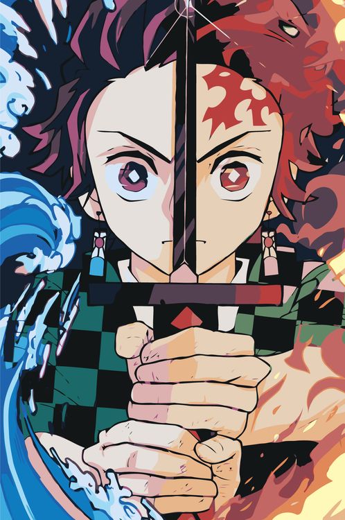 Anime, Kimetsu no Yaiba, vertical, Tanjiro Kamado, HD phone 