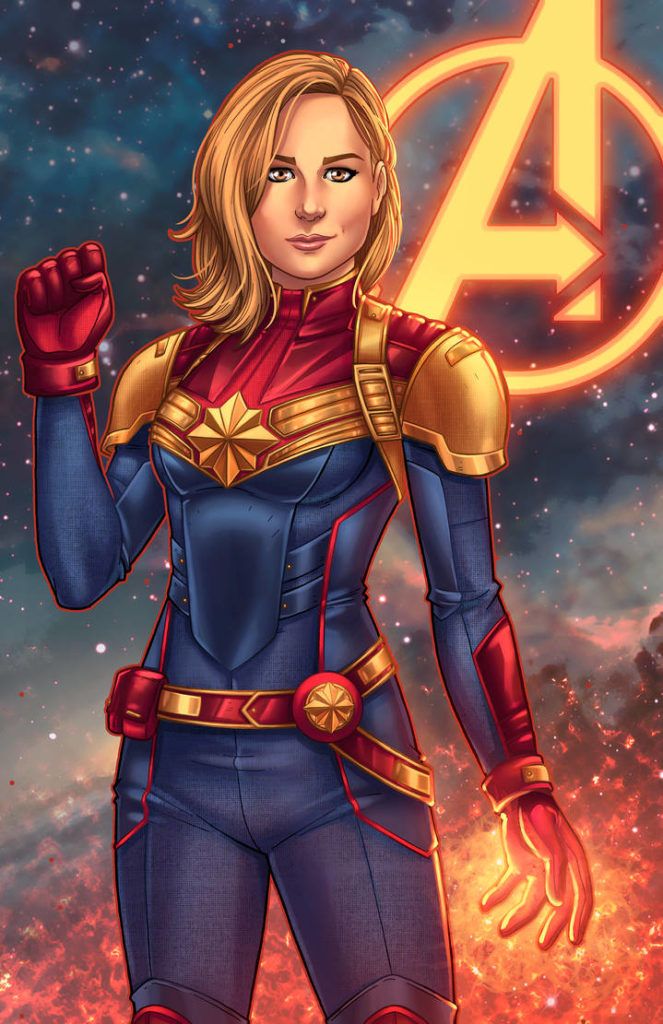 Captain Marvel Art Redefines Her Energy Powers Ahead of New Era