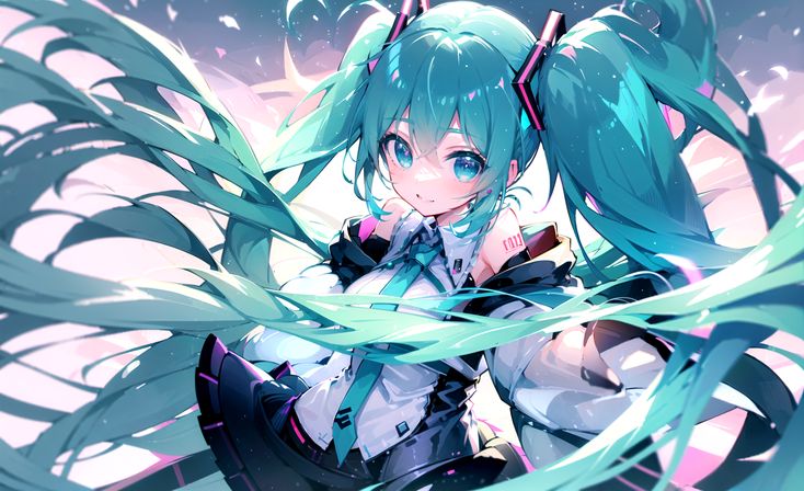 Athah Anime Vocaloid Hatsune Miku White 