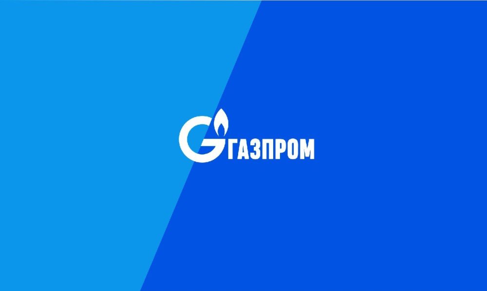 Газпром логотип на прозрачном фоне 