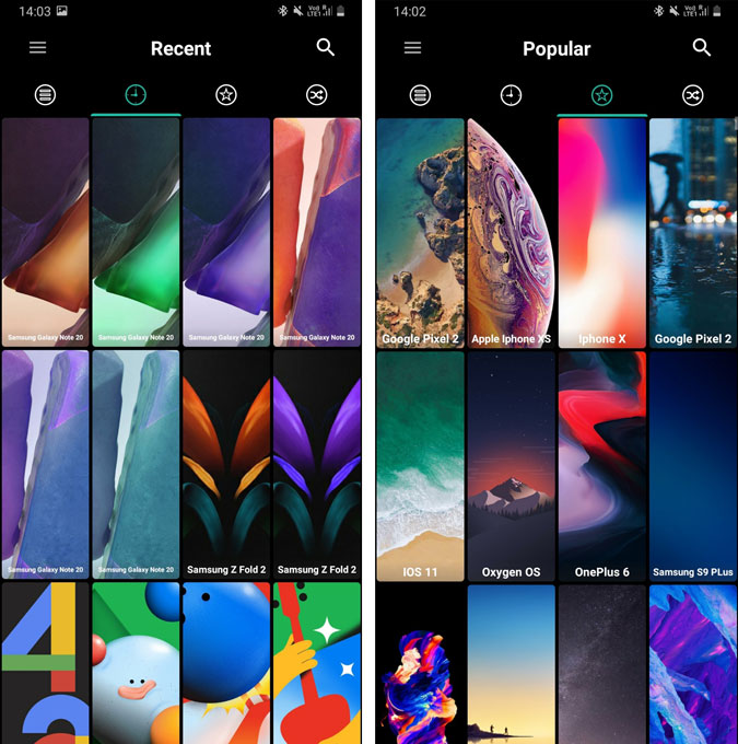 Galaxy S20 Wallpapers Stock