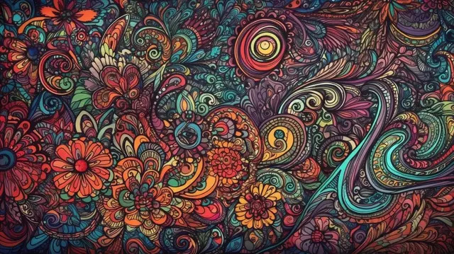 Psychedelic Modern Society Wallpaper 