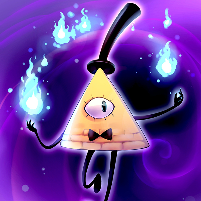 Bill Cipher Dipper Pines Фан-арт Персонаж, Водопад Анхель 