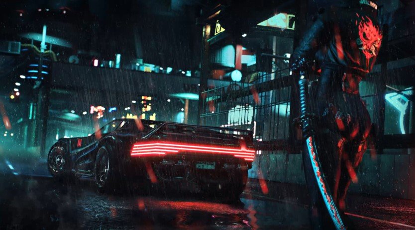 Фанат создал живые обои по мотивам Cyberpunk 2077