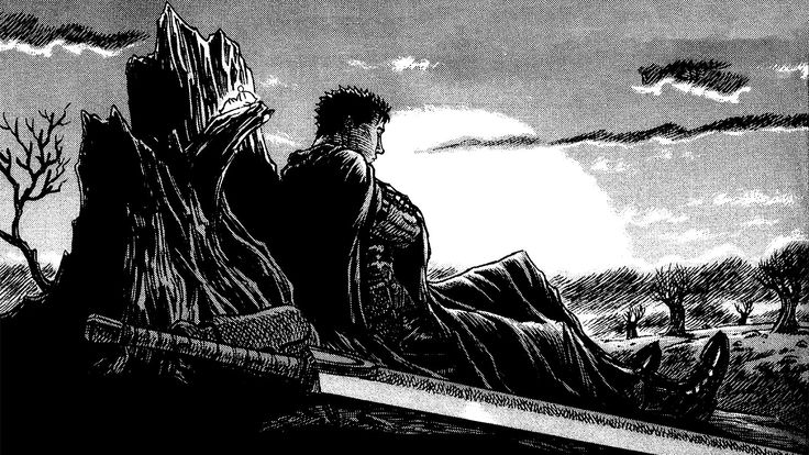 Wallpaper sword, rain, armor, Berserk 