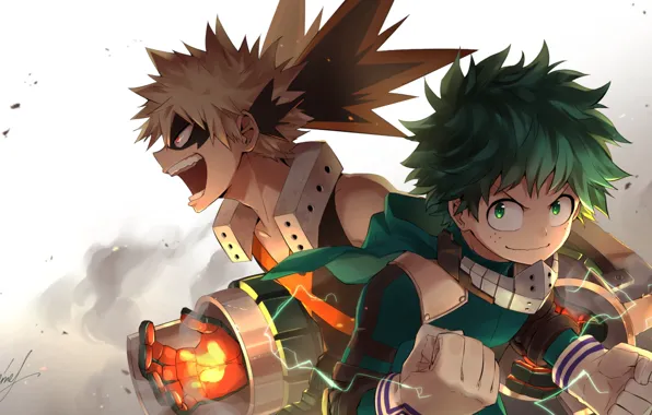 Download free Deku Pfp Izuku Battle Wallpaper