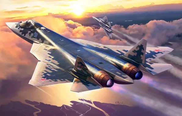 Su-57 surpassed the afterburner F-35 