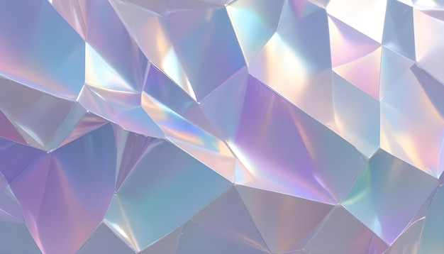 3d abstract crystal clear background 