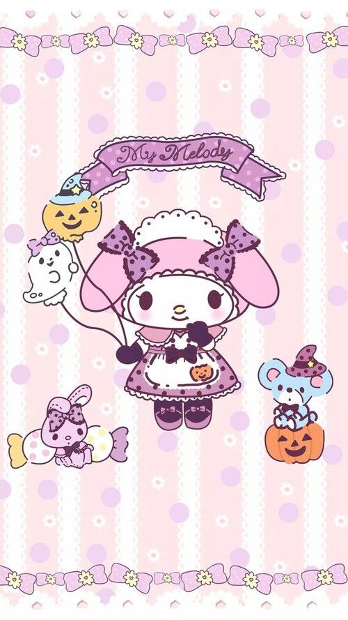 8/Pcs Sanrio Cartoon Poster Kawaii Hello Kitty Melody Anime 