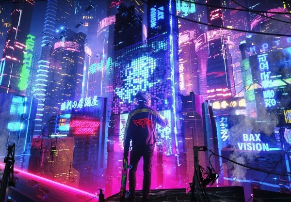 Обои на рабочий стол Девушка V Cyberpunk / Киберпанк с 