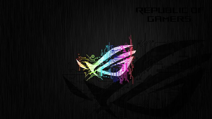 Download Purple Blue Asus ROG Phone Wallpaper 