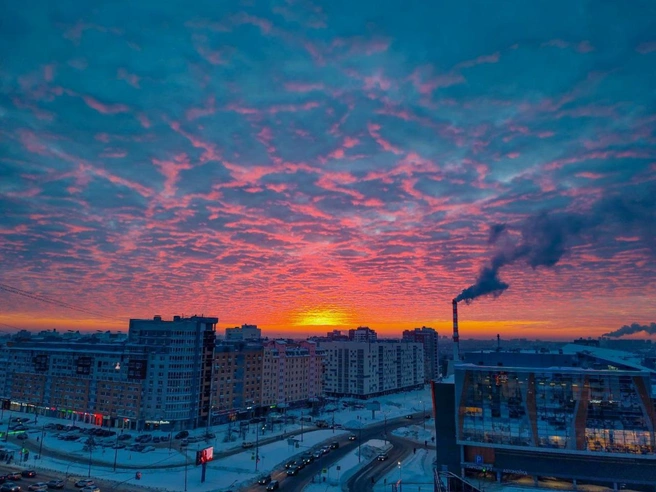 Летний закат в моем городе