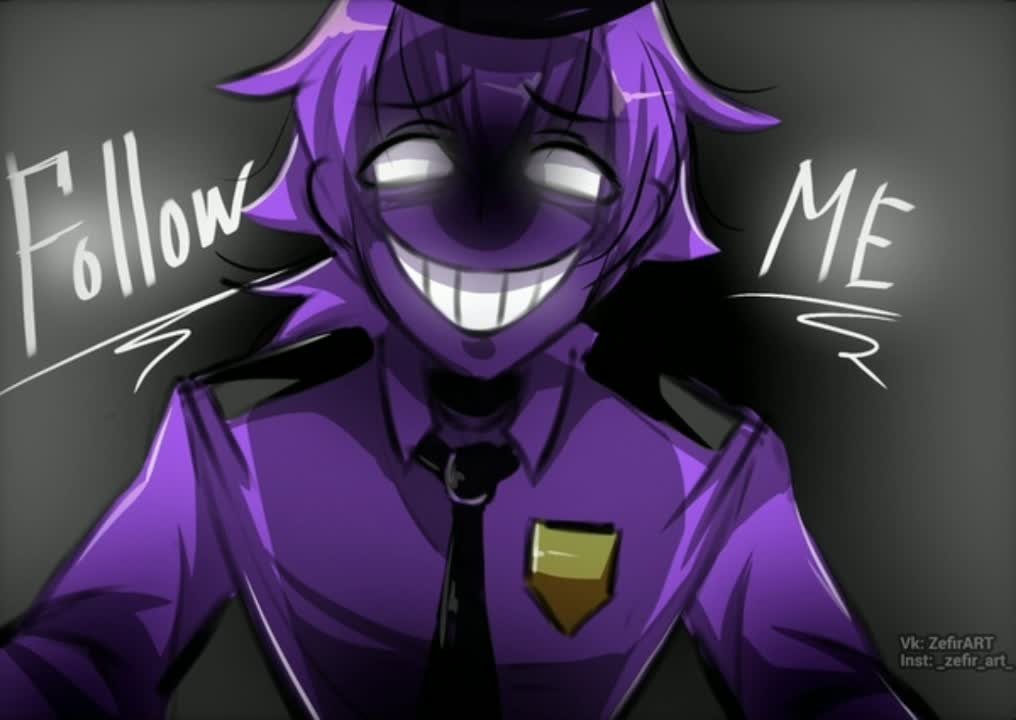 How To Draw Purple Guy From Five Nights 