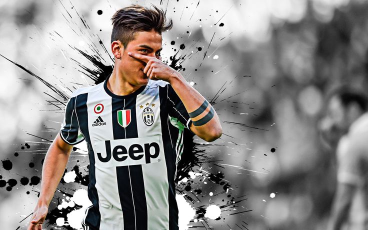 Download Paulo Dybala, 4k, blue neon lights, Argentina 