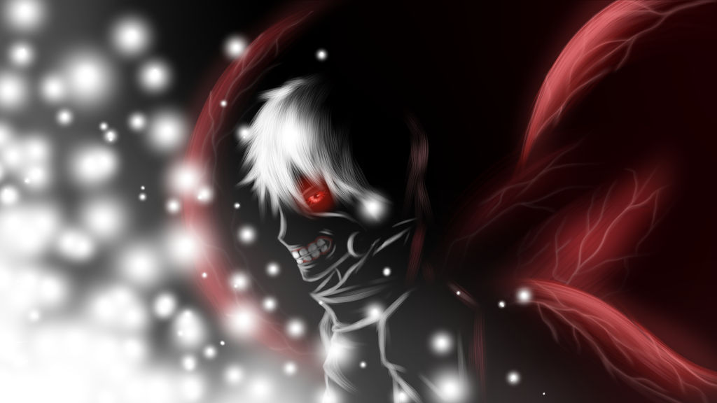 Wallpaper minimal, anime boy, kaneki 