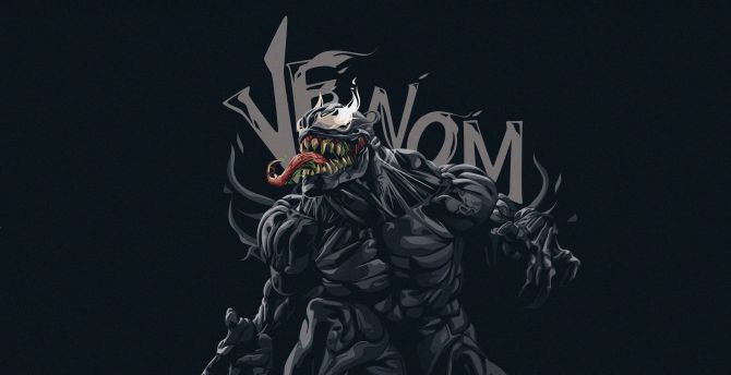 Spider-Man Venom Logo 4K Wallpaper 