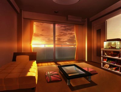 Gacha background living room