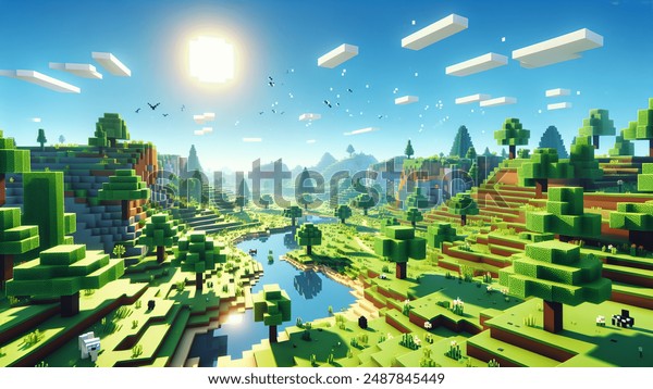 Minecraft cherry grove live-wallpaper 