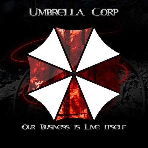 Обои red, logo, game, texture, Resident Evil, Umbrella 